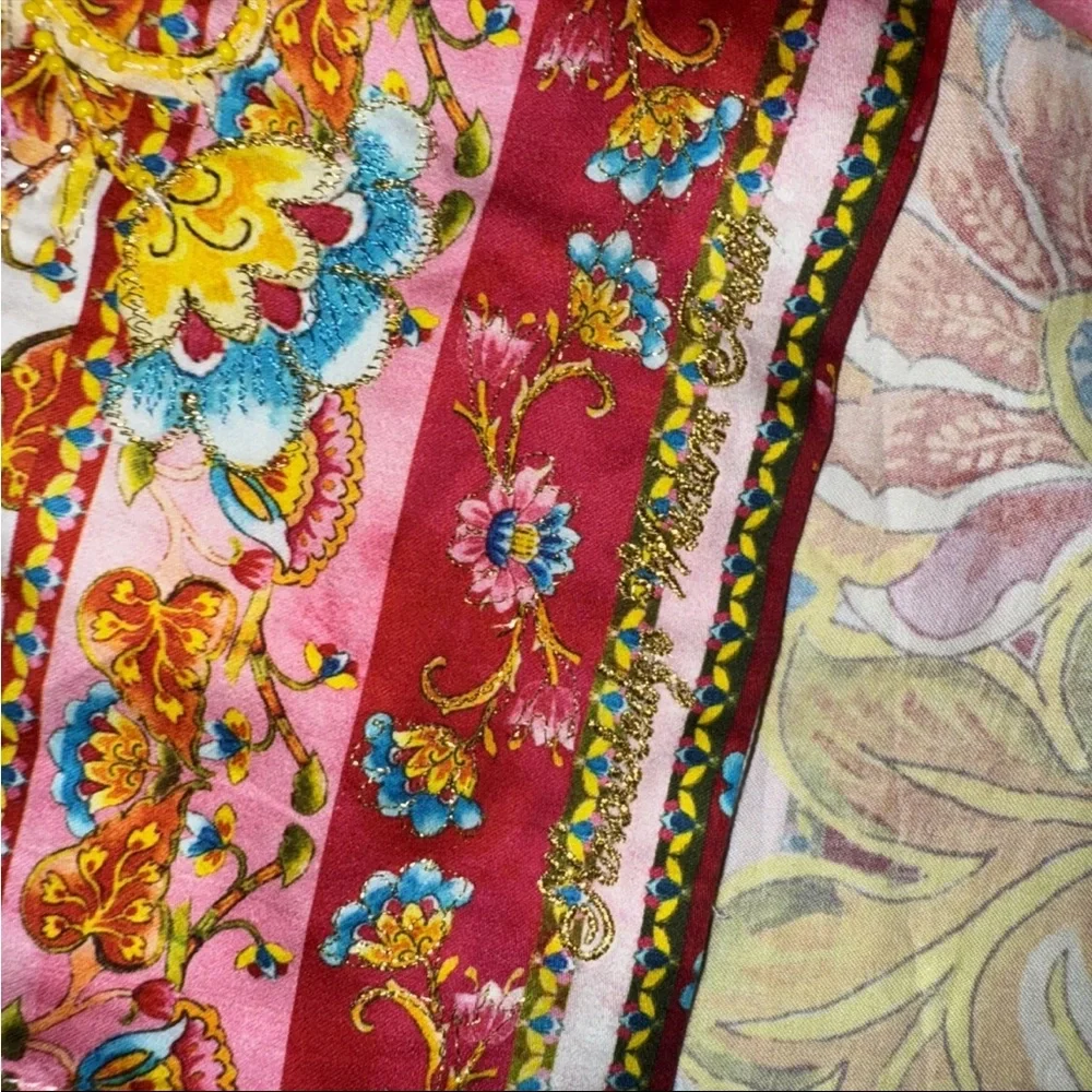 Robert Graham Multicolor  GIVERNY FLOWERS LIMITED EDITION Sz L $398 NWT - Picture 12 of 16